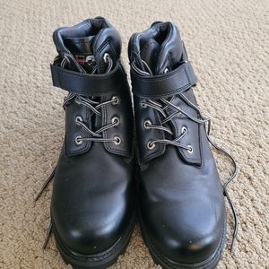 Black work boots
